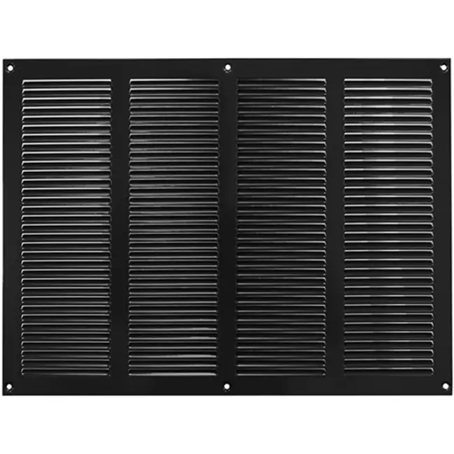 Metal grille 400x300mm black - MR4030M - RAL9005