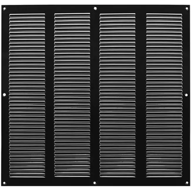 Metal grille 400x400mm black - MR4040M - RAL9005