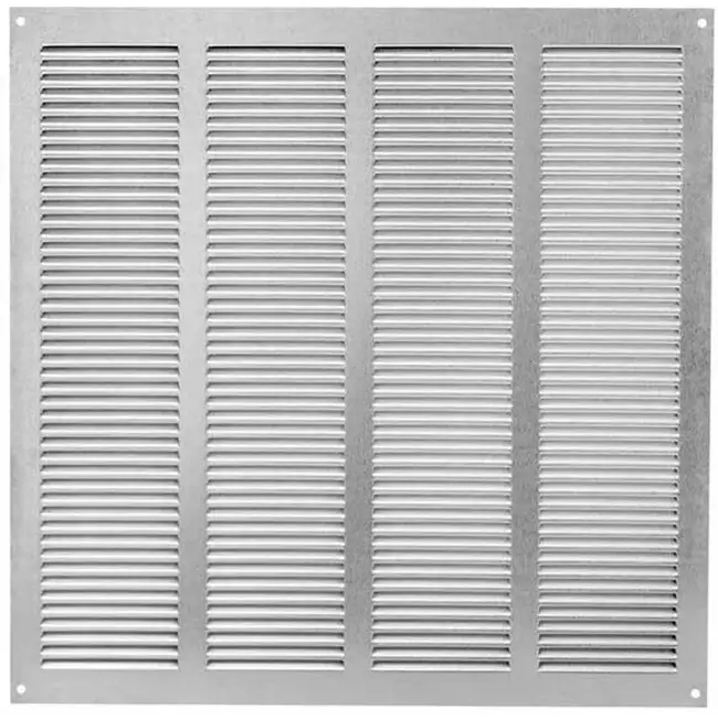 Metal grille 400x400mm zinc - MR4040Zn