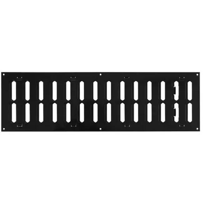 Adjustable metal slot diffuser 500x150 black - MR5015RM - RAL9005