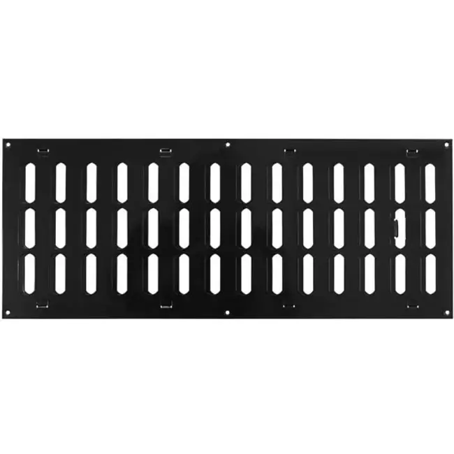 Adjustable metal slot diffuser 500x200 black - MR5020RM - RAL9005