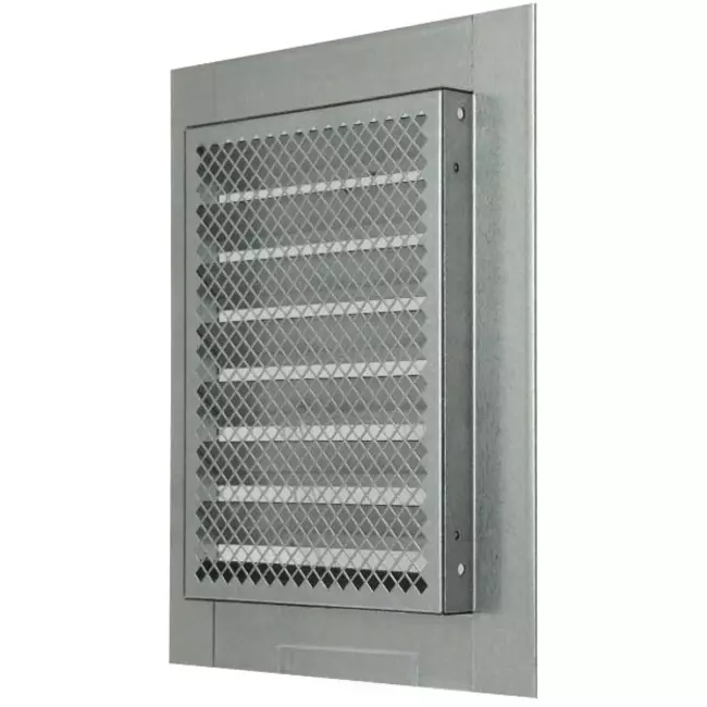Metal grille industrial 150x200mm zinc - MRF1520Zn