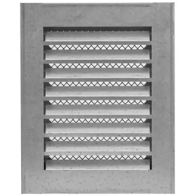 Metal grille industrial 150x200mm zinc - MRF1520Zn