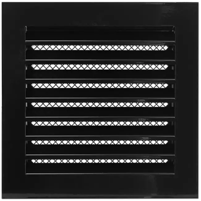 Metal grille industrial 200x200mm Black - MRF2020M