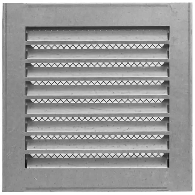 Metal grille industrial 200x200mm zinc - MRF2020Zn