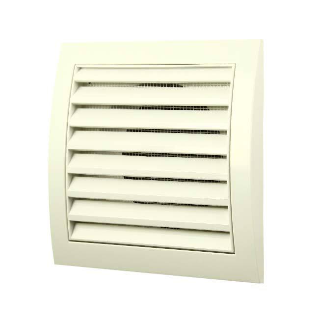 Wall grille 150x150 with diameter 100 white - ND10