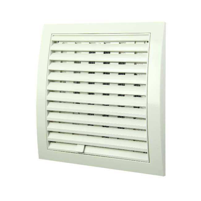 Wall grille adjustable 190x190 diameter: 125 white  - ND12R