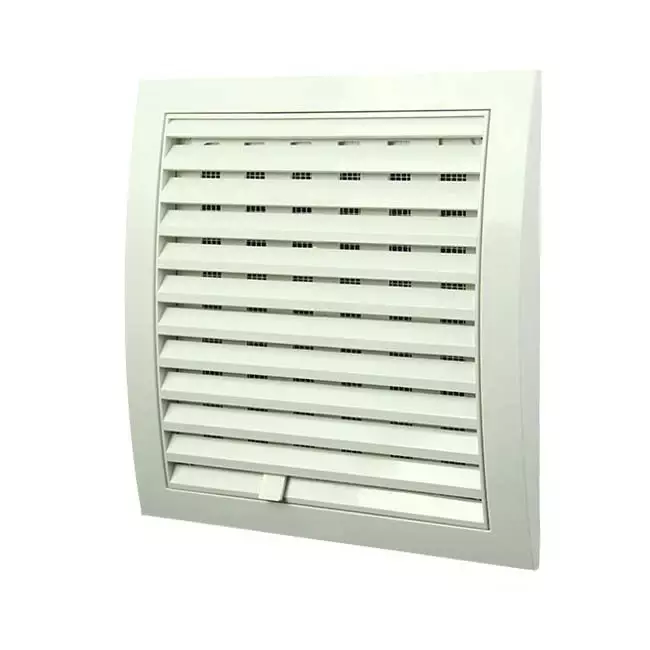 Wall grille adjustable 190x190 white N12R