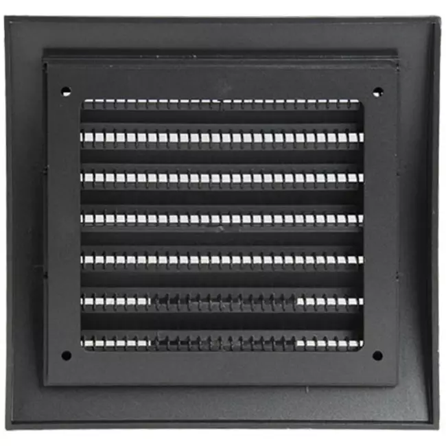 Wall grille Adjustable 150x150 mm diameter 100 mm anthracite - ND10A