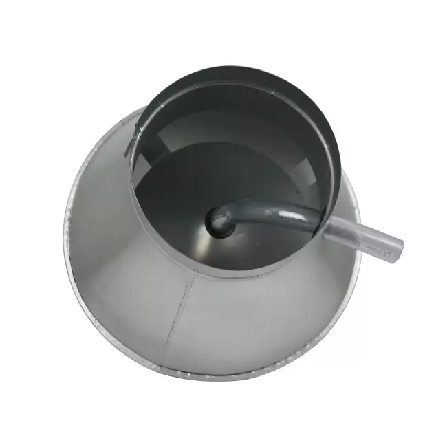 Deflector cover round 100 mm sendzimir zinc-plated