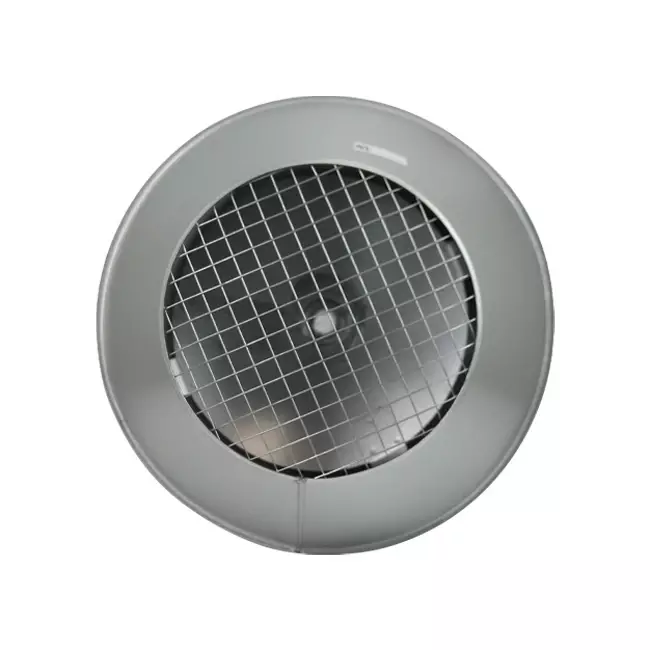 Deflector cover round 100 mm sendzimir zinc-plated