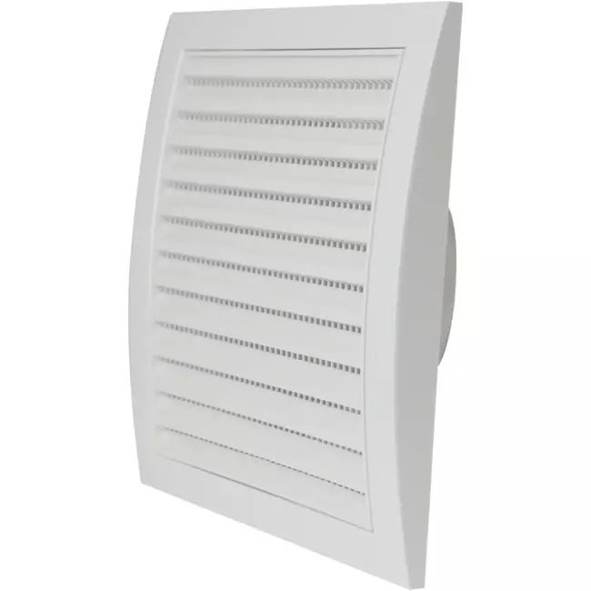 Wall grille 190x190 - Ø125 white - ND12
