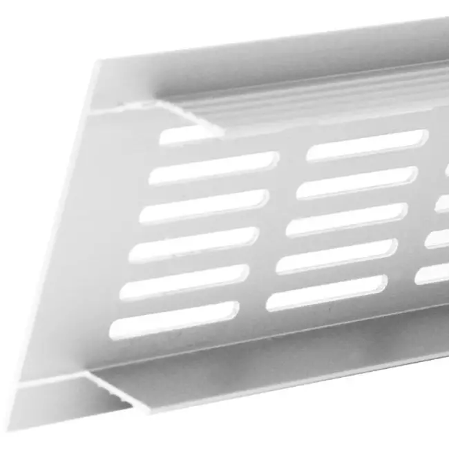 Skirting diffuser aluminium - white L=400mm x H=100mm -RA1040