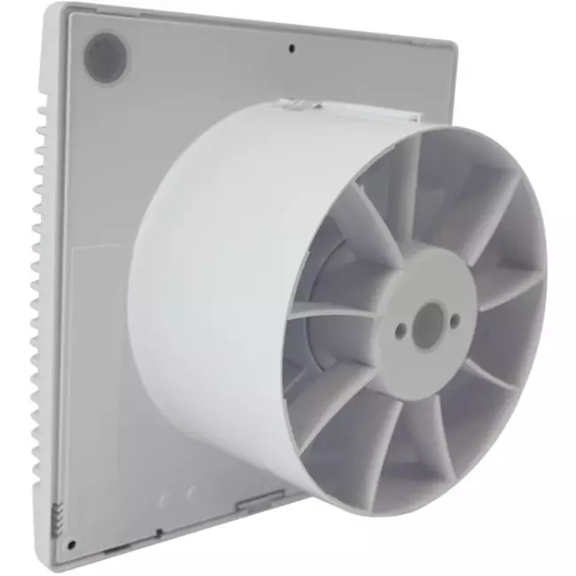 Bathroom extractor fan white with humidity sensor and timer - Ø 100 mm (pRemium 100HS)