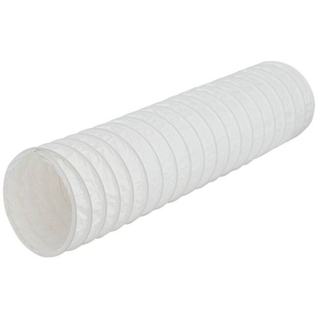 Flexible PVC ventilation hose white Ø 100 mm (6 metres)