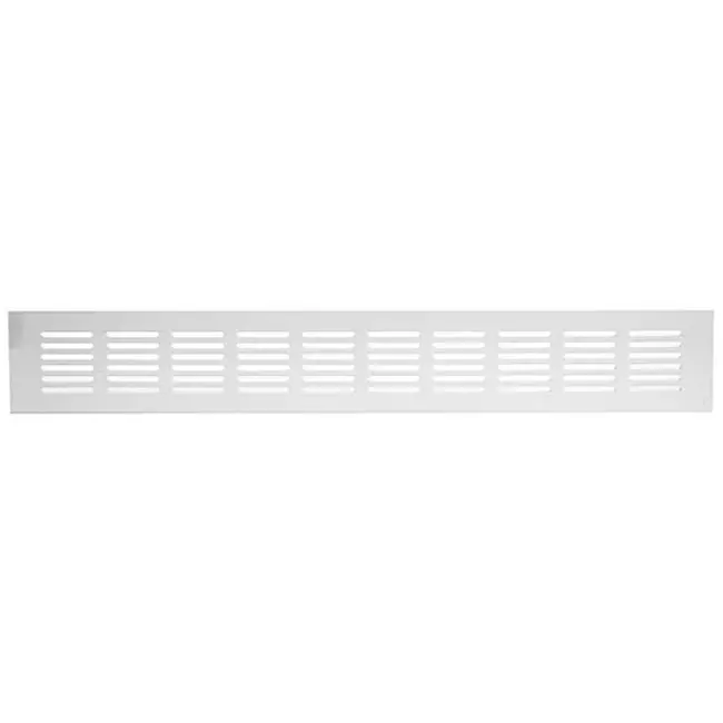 Skirting diffuser aluminium - white L=400mm x H=60mm -RA640