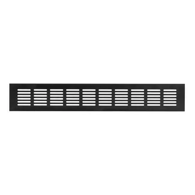 Skirting diffuser aluminium - black L=400mm x H=60mm -RA640B