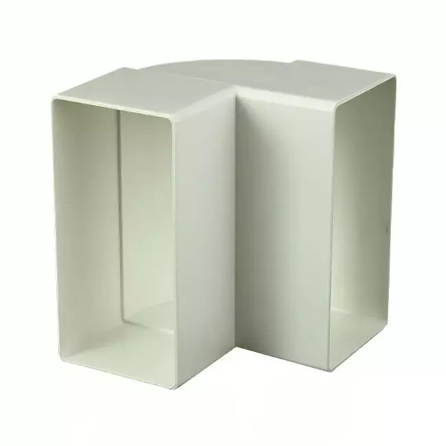 Rectangular plastic vertical 90° bend 110 x 55 - KLV.