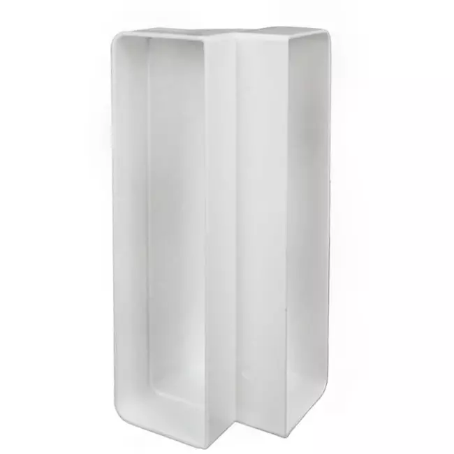 Rectangular plastic vertical 90° bend 220 x 55mm - KLV25-90