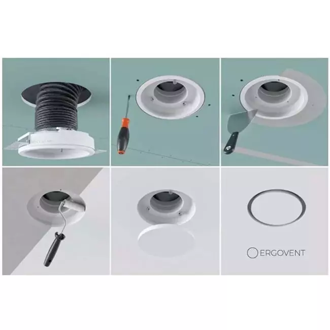 Ergovent frameless ventilation valve round 160 mm
