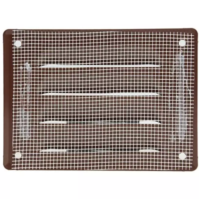 Metal ventilation grille rectangular 140x105 mm brown - MR14105B