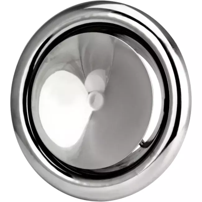 Stainless steel ventilation supply valve Ø 125 mm with fixing collar - DVS-PY125