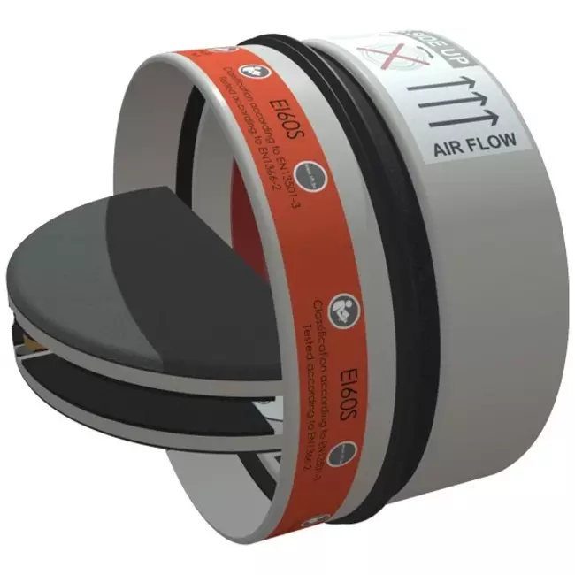 Fire damper round 200 smoke and fire-resistant (butterfly valve) SC60-COSMO-200