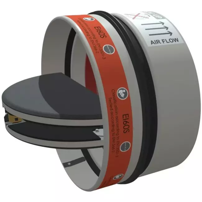 Fire damper round 200 smoke and fire-resistant (butterfly valve) SC60-COSMO-200