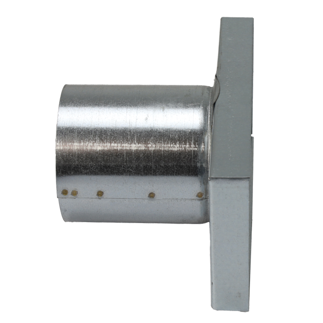 Lid 220x80 mm with connection diameter 80 mm for flue pipe