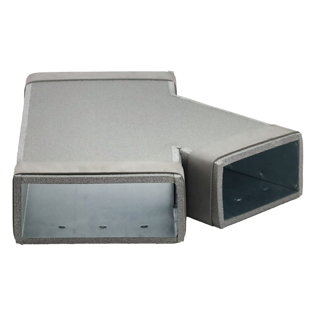 Thermoduct T-piece 45 degrees 220x80 - 170x80 for ducting