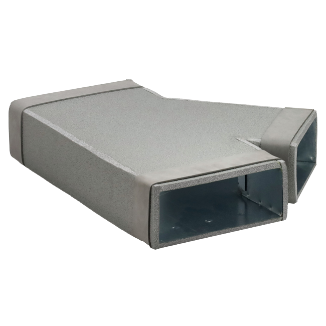 Thermoduct T-piece 45 degrees 220x80 - 170x80 for ducting