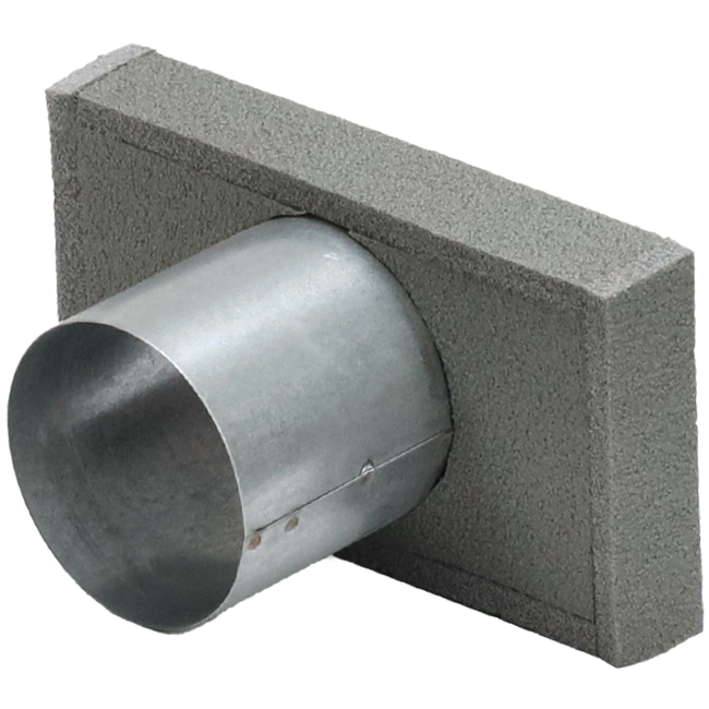 Thermoduct cover 170x80 with connection diameter 80 mm for flue pipe