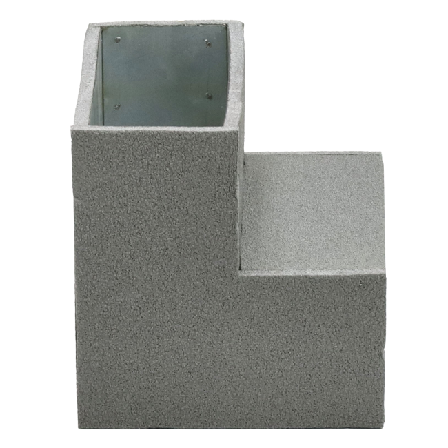 Thermoduct flat duct elbow 90 degrees 220x80 mm vertical