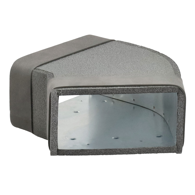 Thermoduct bend 45 degrees 170x80 horizontal duct