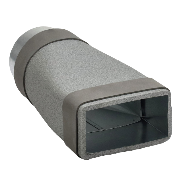 Thermoduct reducer 220x80 mm to diameter 150 mm