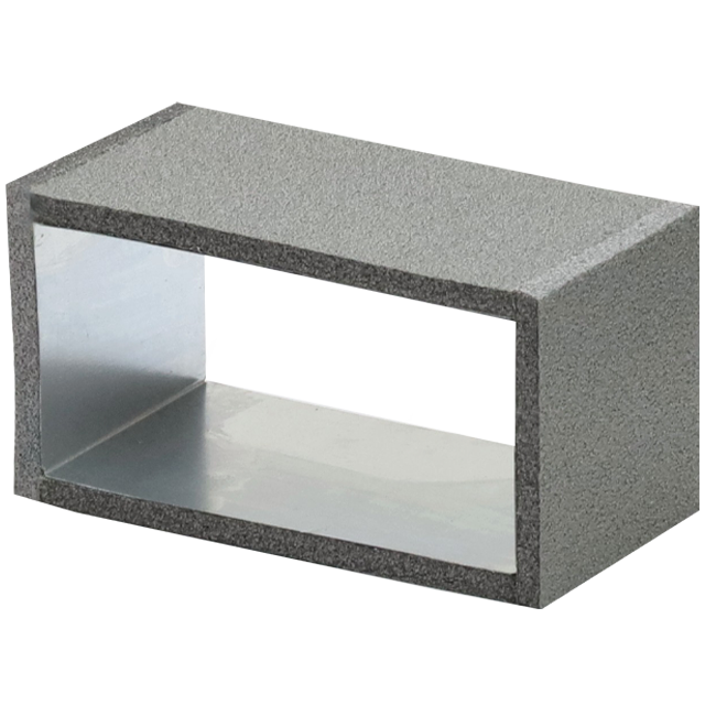 Thermoduct connection piece, 220x80 mm, L=100 mm