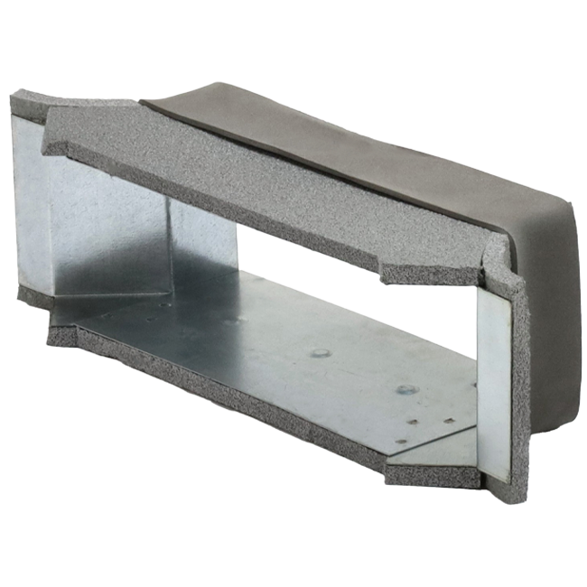 Thermoduct side connection 170mm x 80mm duct