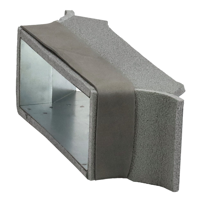 Thermoduct side connection 170mm x 80mm duct