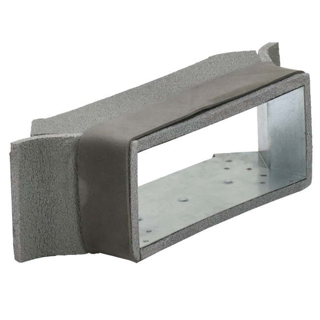 Thermoduct side connection 170mm x 80mm duct