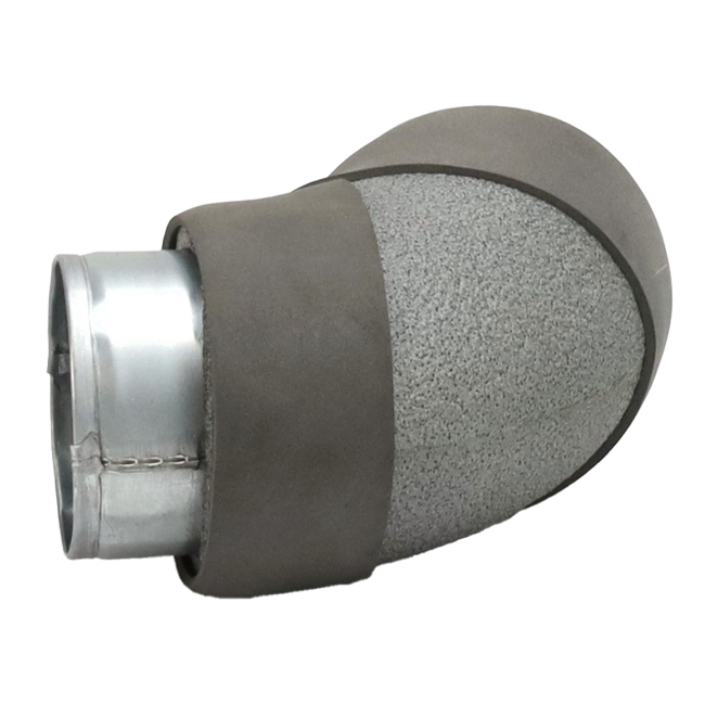 Thermoduct bend diameter 80 mm 90º (not safe)