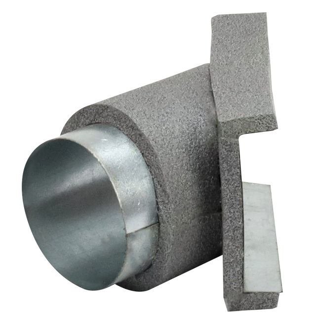 Thermoduct 45º branche piece 80 mm