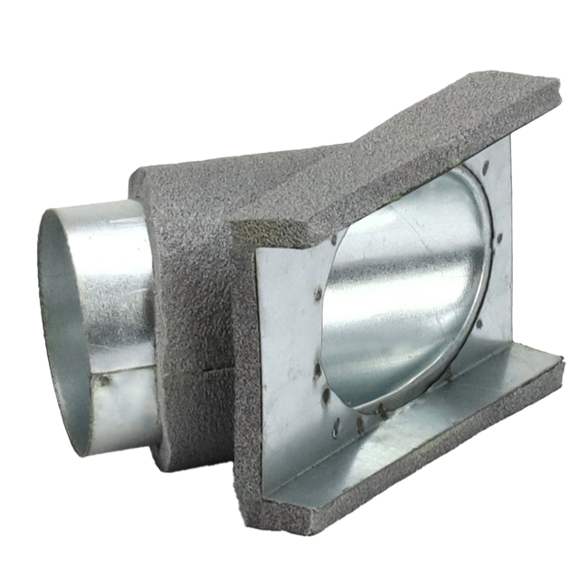 Thermoduct 45º branche piece 80 mm