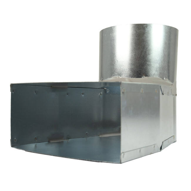 Slate corner piece 220x80 mm to diameter 160 mm for inlet duct