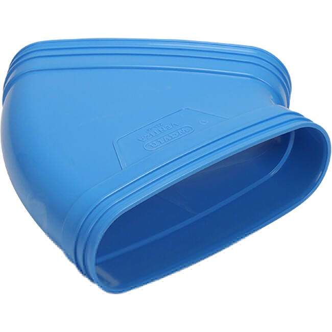 Wavin Ventiza Elbow 45 degrees PVC oval 195x80 mm horizontal M/M