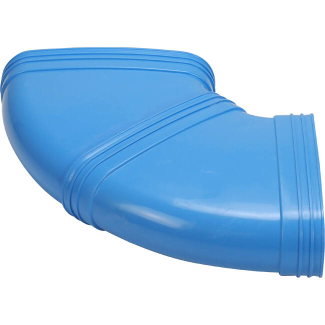 Wavin Ventiza Elbow 90 degrees PVC oval 235x80 mm horizontal M/M