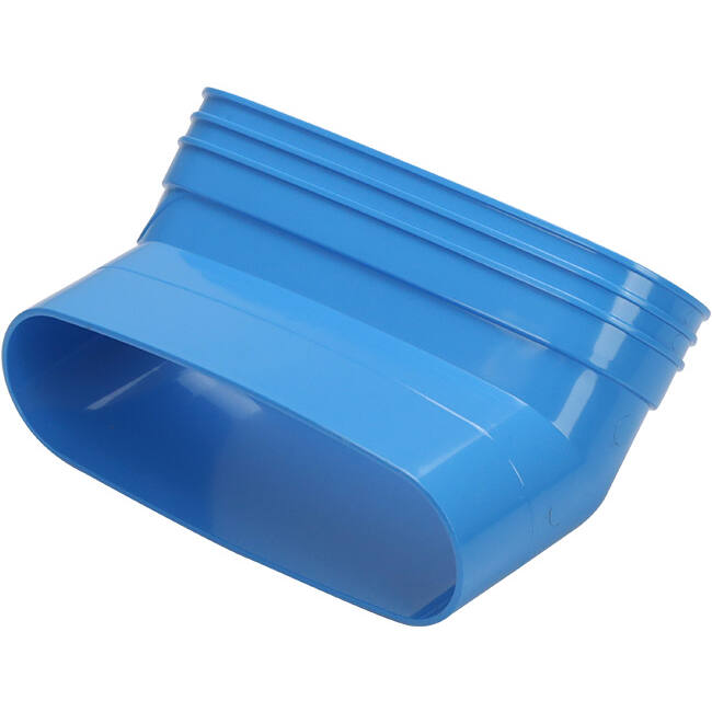 Wavin Ventiza Elbow 45 degrees PVC oval 235x80 mm vertical M/S