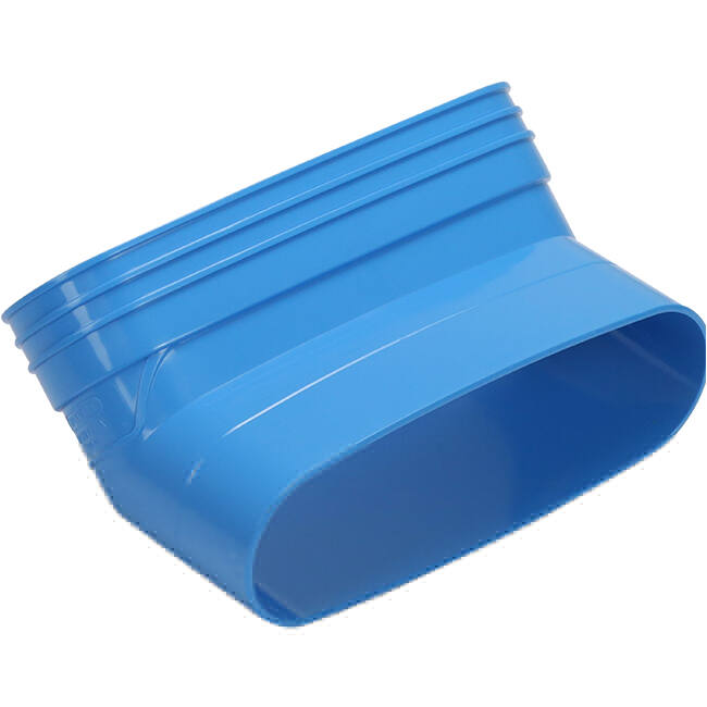 Wavin Ventiza Elbow 45 degrees PVC oval 235x80 mm vertical M/S