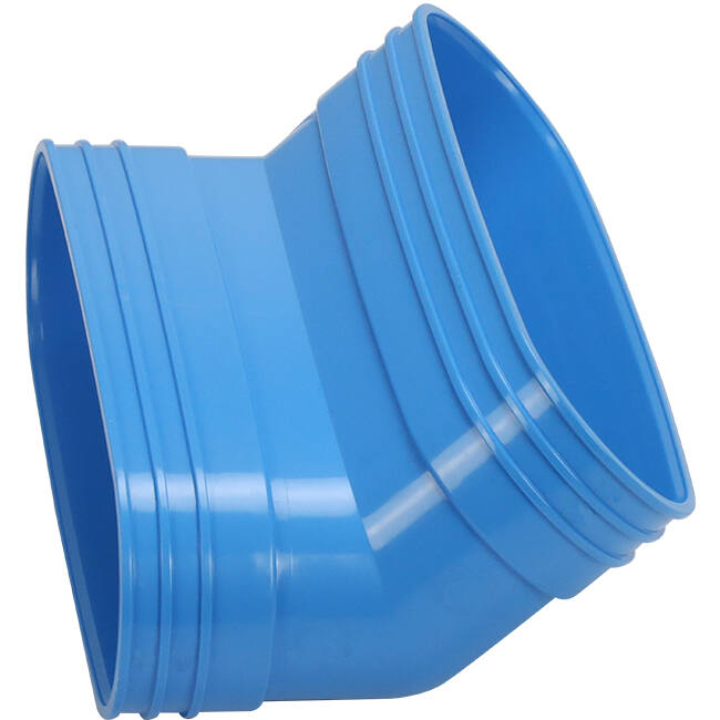 Wavin Ventiza Elbow 45 degrees PVC oval 235x80 mm vertical M/M