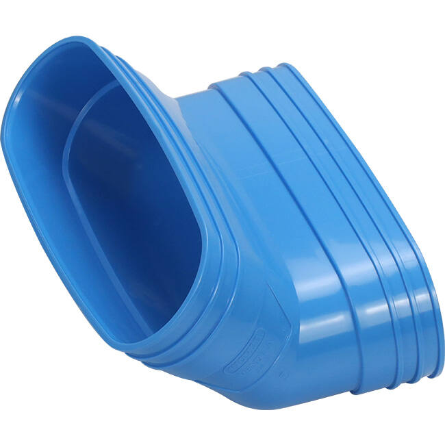 Wavin Ventiza Elbow 45 degrees PVC oval 235x80 mm vertical M/M