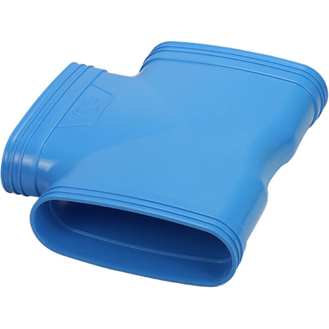 Wavin Ventiza T-piece 90 degrees PVC oval 195x80 mm M/M/M